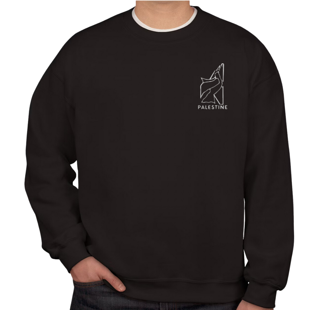 Embroidered Palestinian Liberation Crewneck