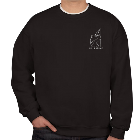 Embroidered Palestinian Liberation Crewneck