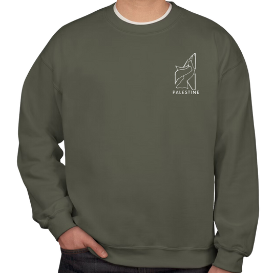 Embroidered Palestinian Liberation         Crewneck